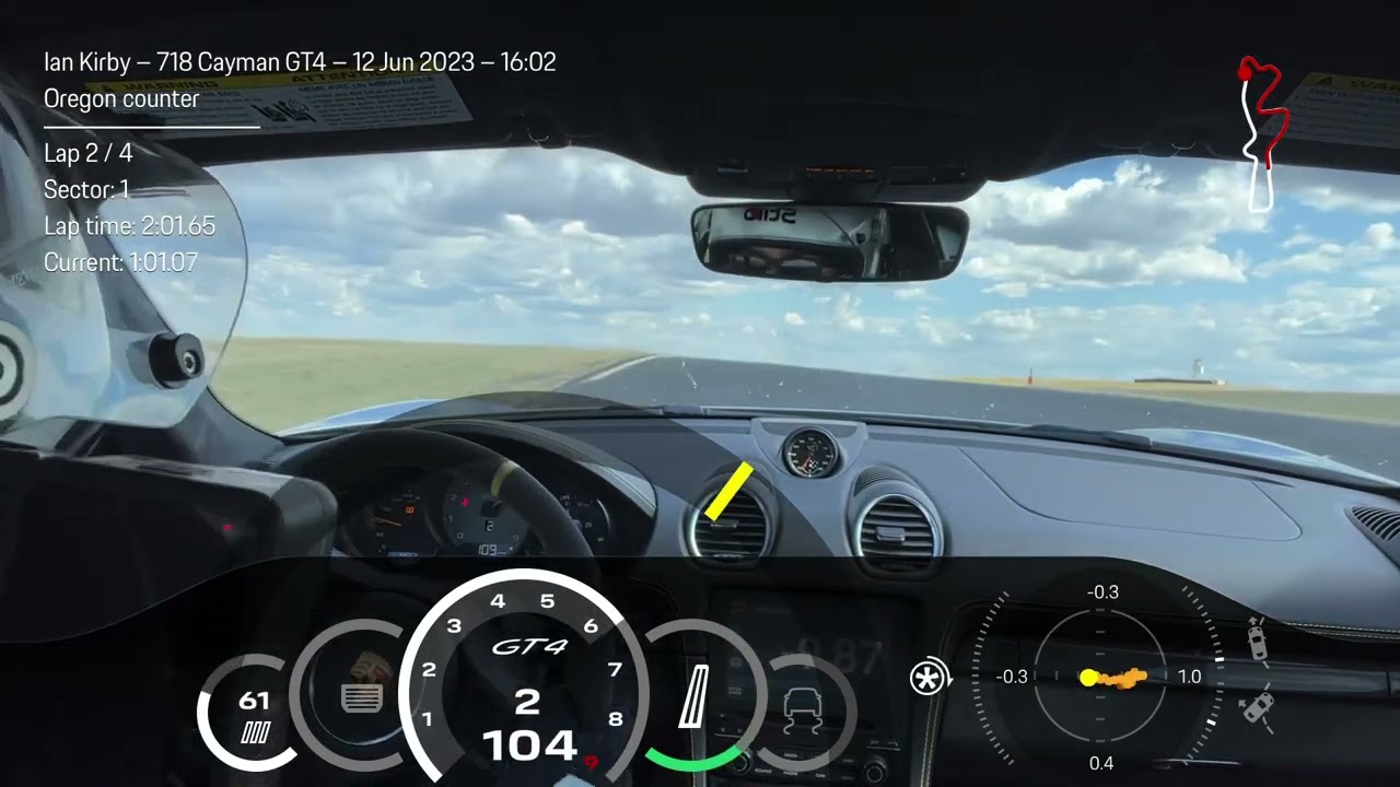 Oregon Raceway Park 2:01 counter clockwise GT4 ORP