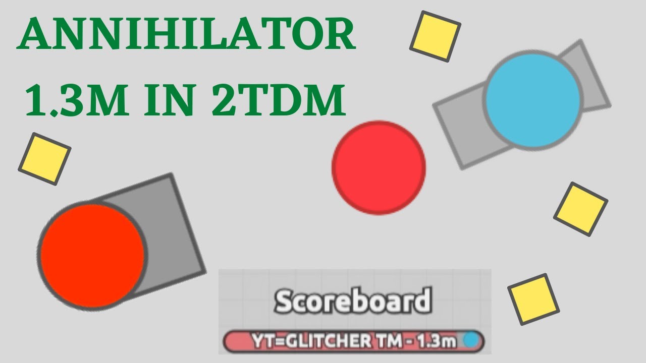 Diep.io | 1.3 Million Score Annihilator In 2TDM