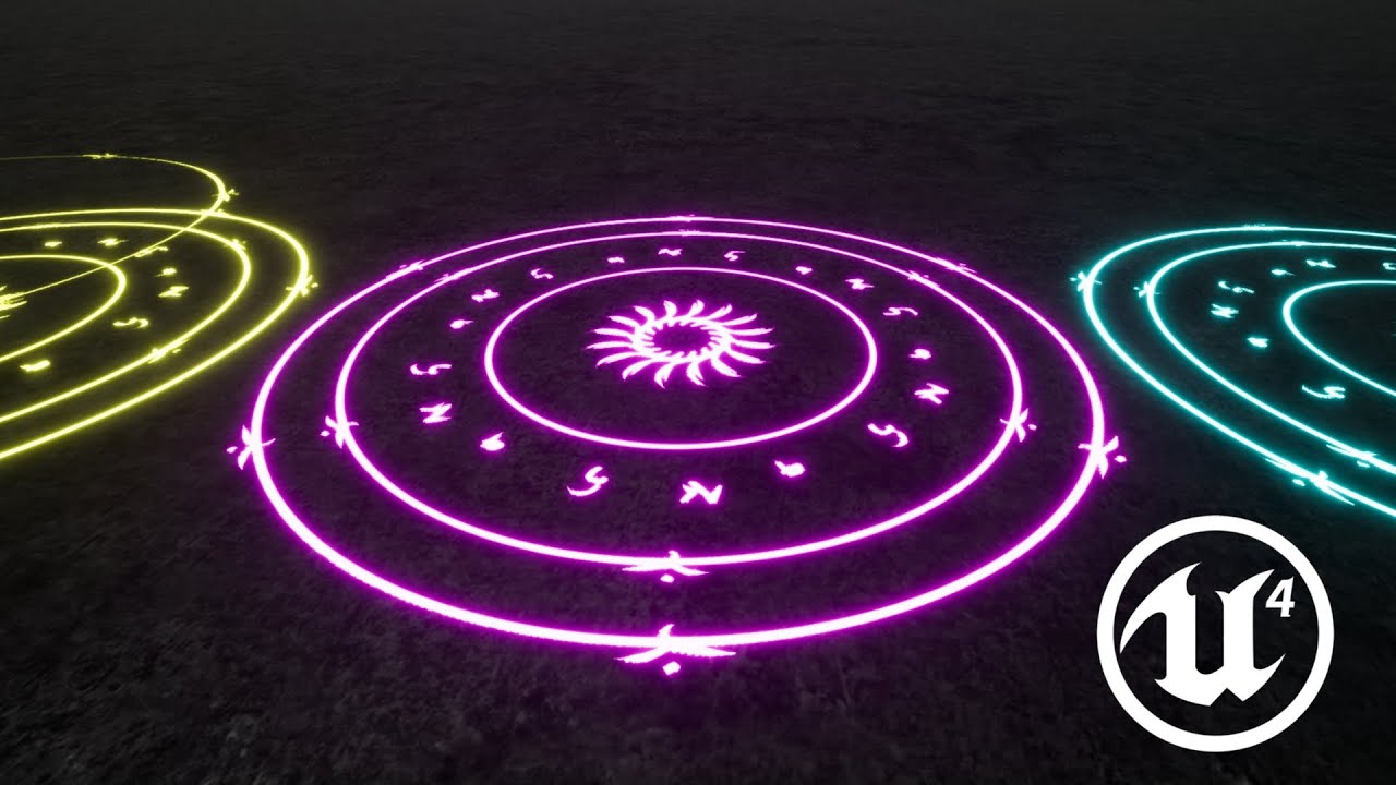 Niagara Magic Circle - Unreal Engine tutorial.