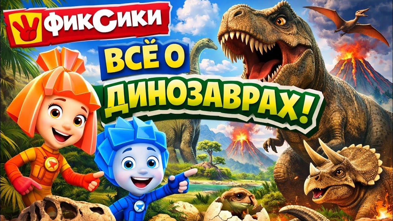 Фиксики | Всё о Динозаврах | Диплодок 