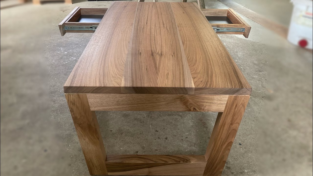 modern coffee table with drawers full built.