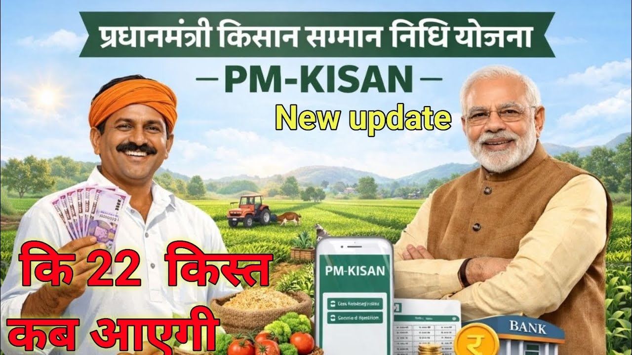 PM Kisan Samman Nidhi 22nd Kist: Beneficiary List mein naam kaise check kare? Status chek kara 2026