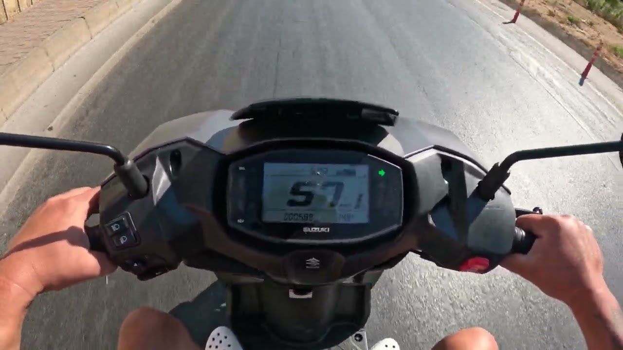 Suzuki Avenis 125 Top Speed Rüzgarlı Havada