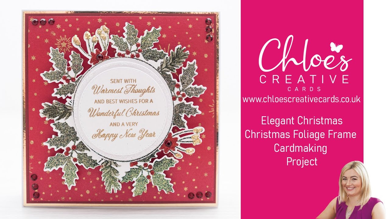 Chloes Creative Cards Elegant Christmas - Quick and Easy Embossed Christmas Card