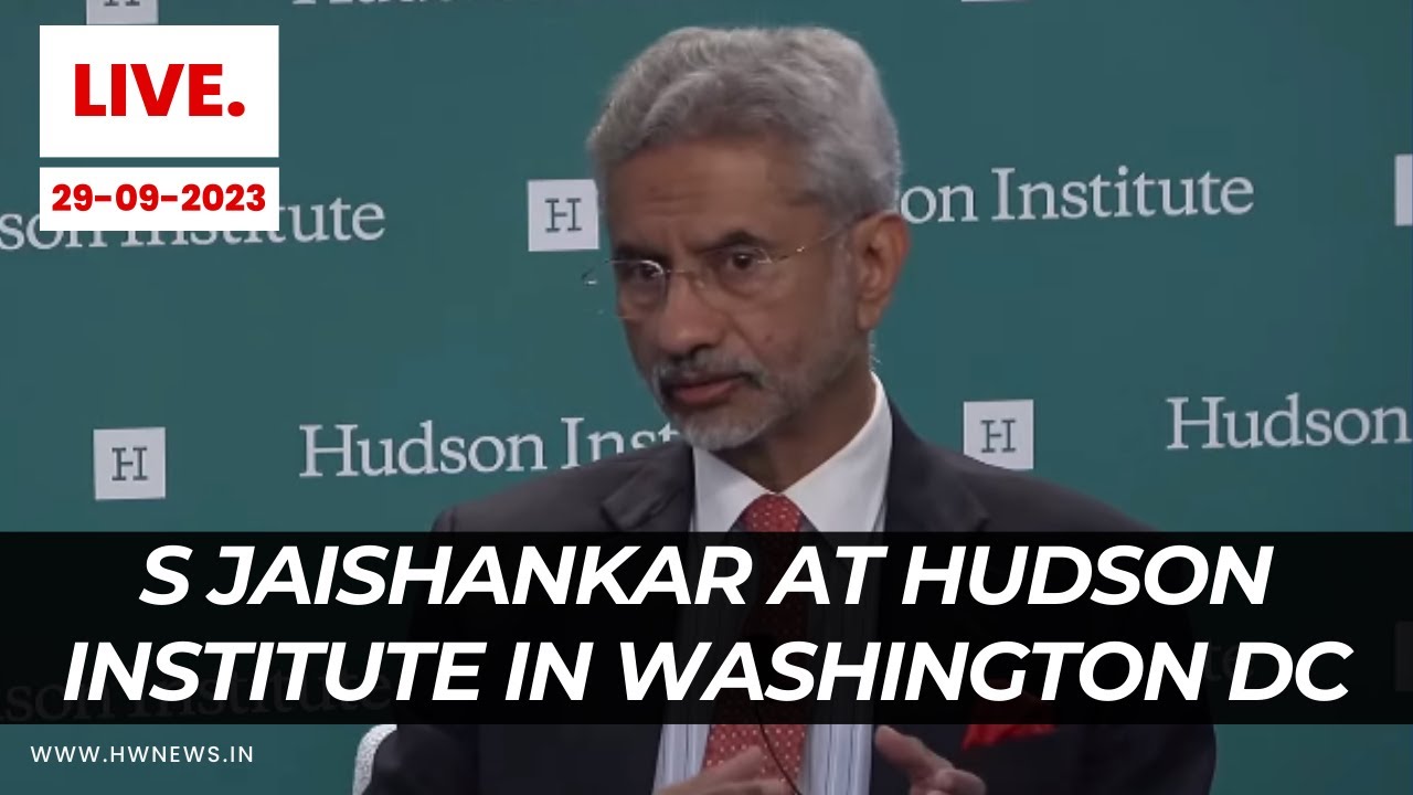 Discussion at Hudson Institute in Washington DC | S. Jaishankar | Minister of External Affairs