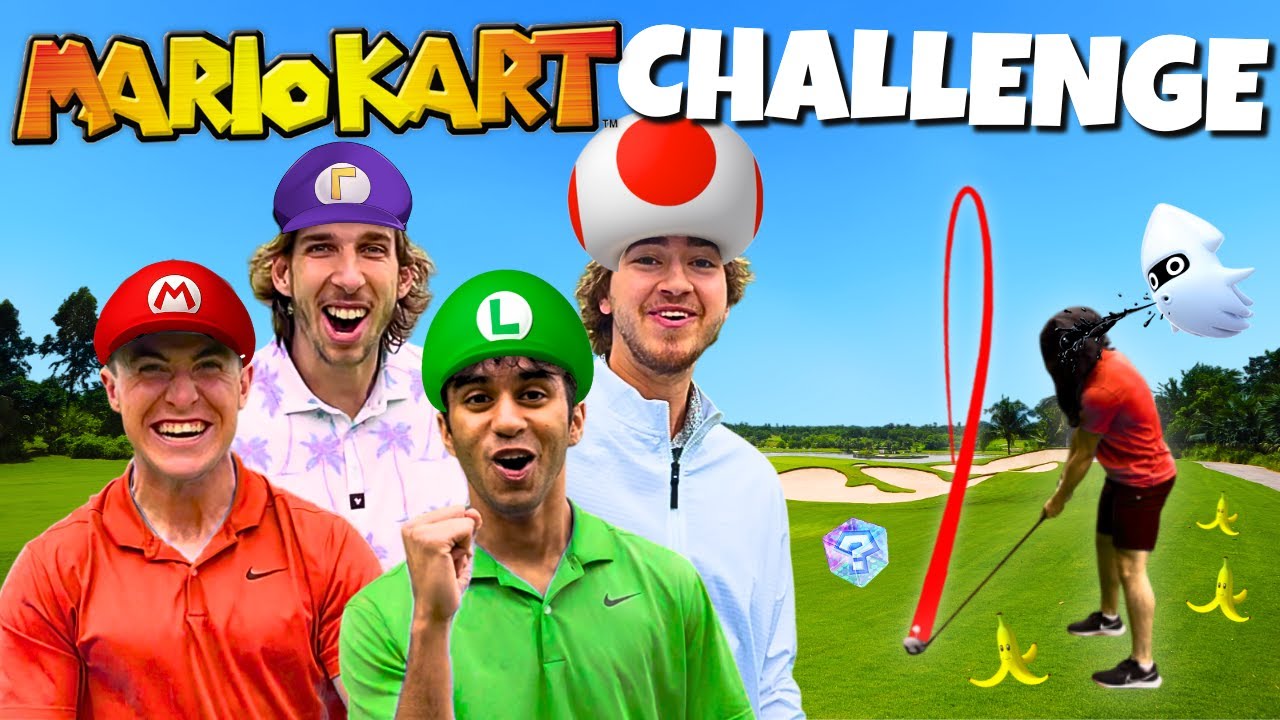 We Played Mario Kart on a Golf Course!