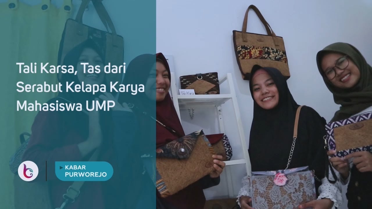 Tali Karsa, Tas dari Serabut Kelapa Karya Mahasiswa UMP