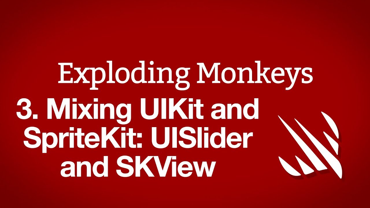 Сочетание UIKit и SpriteKit: UISlider и SKView &ndash; Exploding Monkeys, часть 3