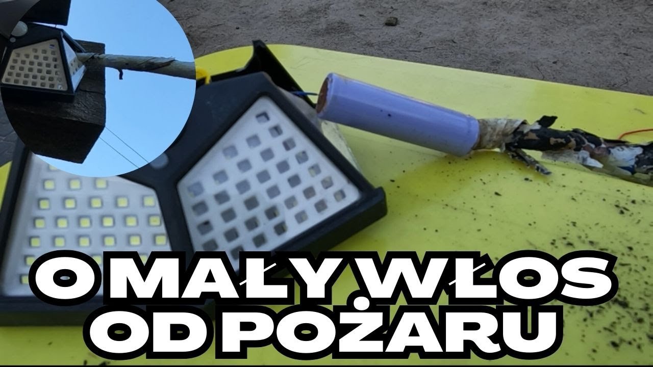 Lampka solarna wybuchła