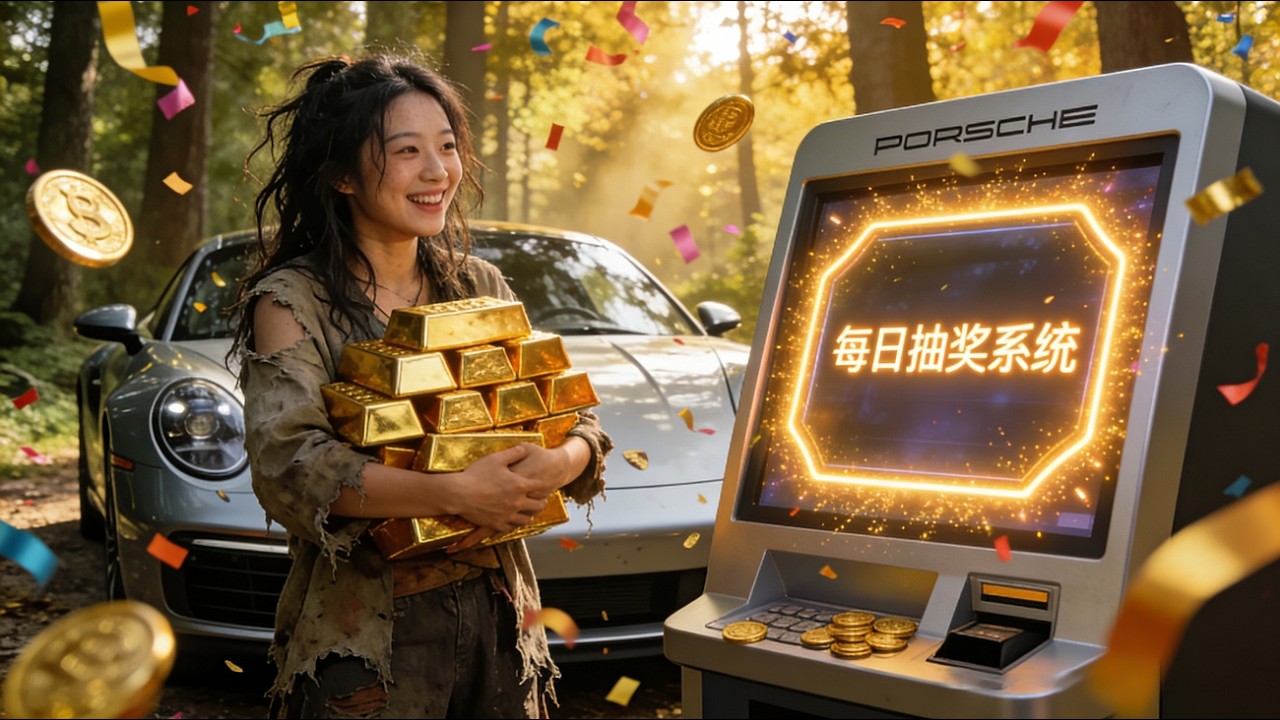 【完結】🔥每天可以隨機抽出保時捷、別墅獎勵？曲笑孝用抽獎系統抽限量產品，從谷底逆襲到巔峰！