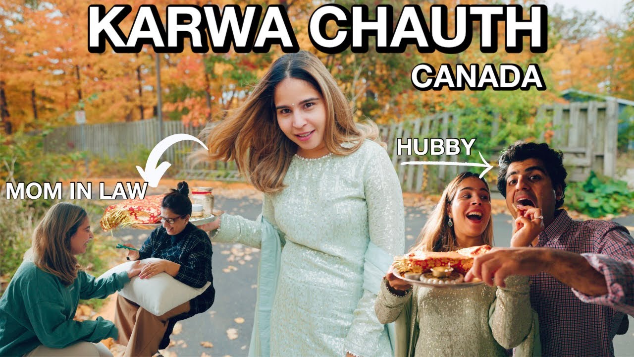 Indian Festival Celebration with Family| KARWACHAUTH 2022, CANADA| No Food/Drinks Today!