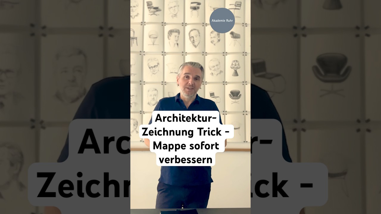 Architektur-Zeichnung Trick | Mappe sofort verbessern  #sketch #drawing #mappe #architektur