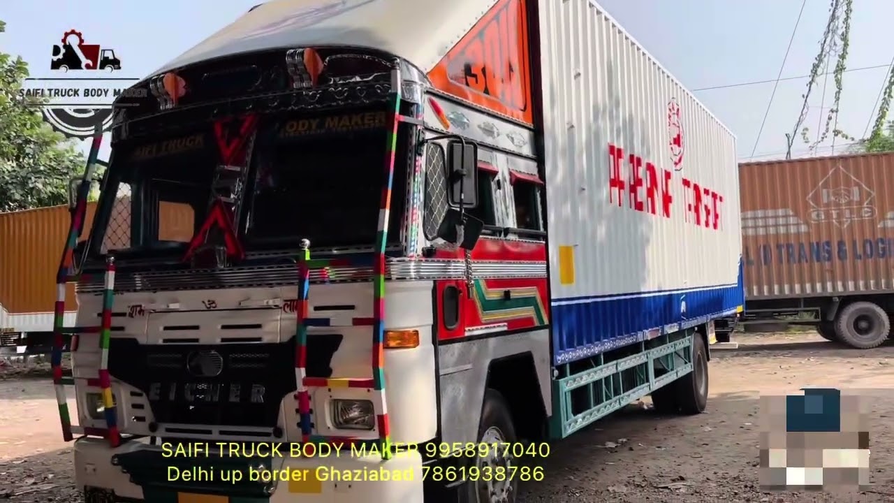 32 FEET CONTAINER BODY NEW READY ON DELIVERY EICHER 3019 #truckbody #containerbody #commercialvehicl