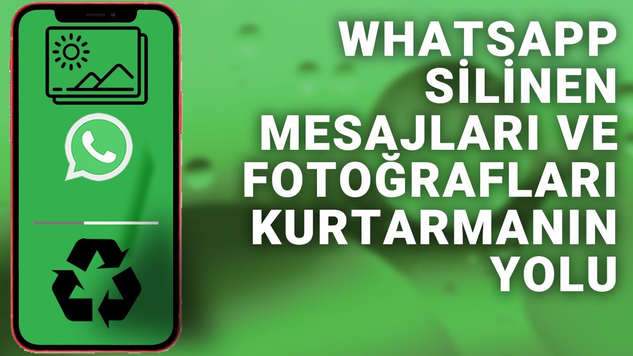 WHATSAPP SİLİNEN MESAJLARINIZI GERİ GETİRMENİN YOLU( iPhone Ve Android Telefonlar)