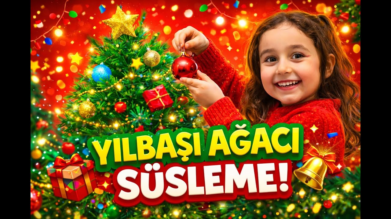 Yılbaşı Ağacımızı Süsledik / Lizda değişik tipler yapıyor / Happy new year #vlog #newyear #aile