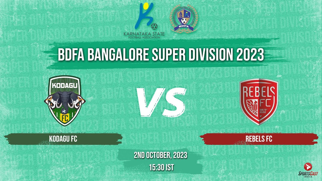 KODAGU FC VS REBELS FC | MATCH 82 | BDFA BANGALORE SUPER DIVISION 2023
