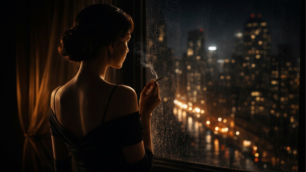 Lady Velvet’s Last Cigarette — 1940s Noir Jazz from a Night That Never Ended