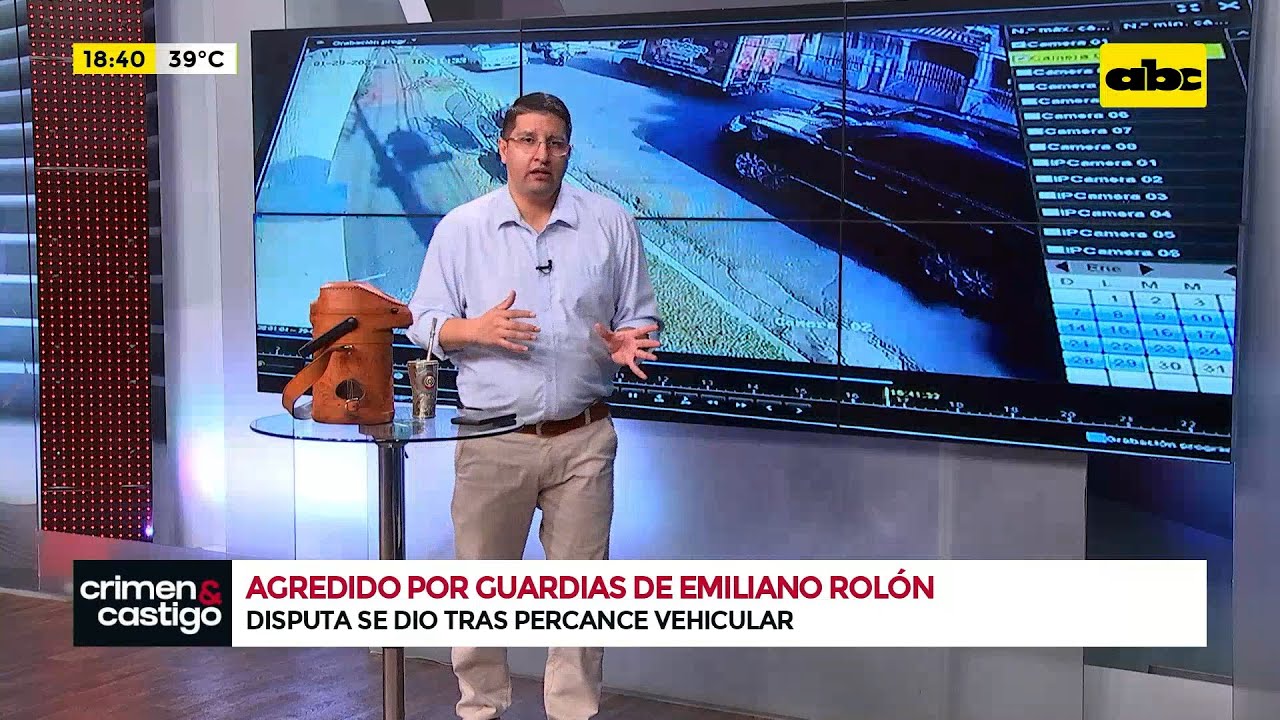 Guardias del fiscal general, Emiliano Rolón, chocan y luego agreden a trabajador