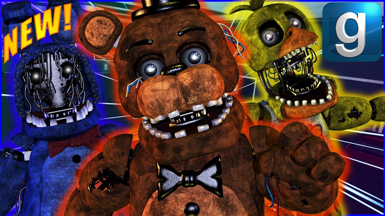 Gmod FNAF | Review | Brand New FNAF 2 Withered Enhanced Pill Pack And Nextbots!