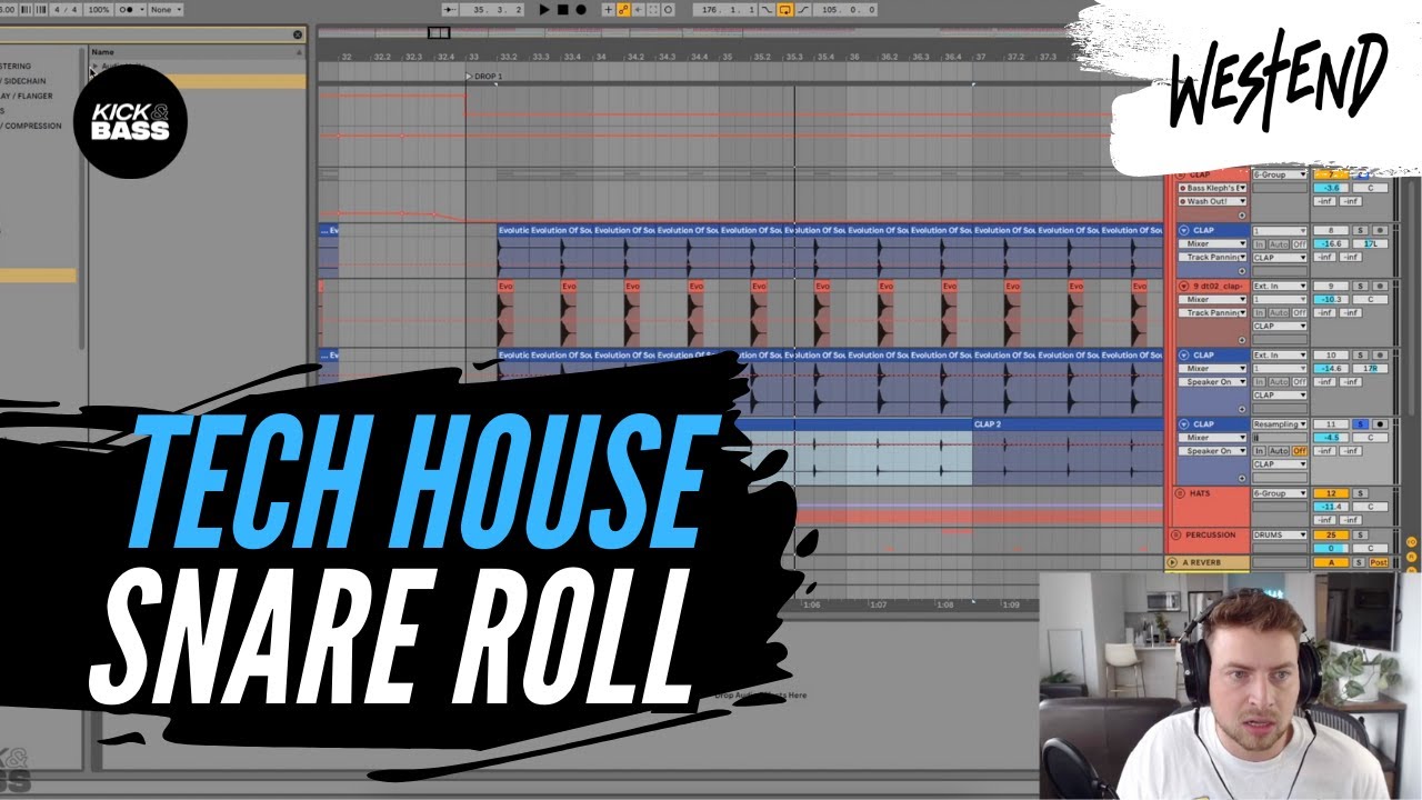 TECH HOUSE SNAREROLL - Ableton Tutorial w. Westend