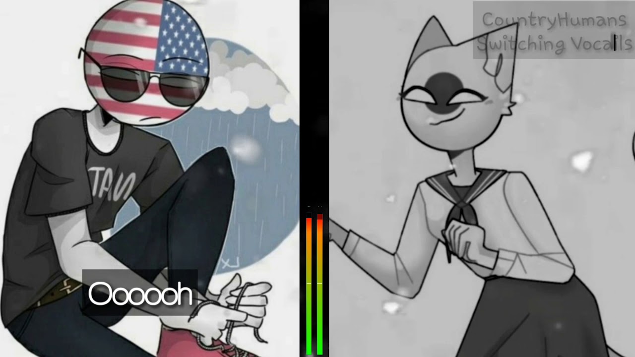 Halsey - Gasoline « CountryHumans Switching Vocals » « America and Japan » « 8D? »