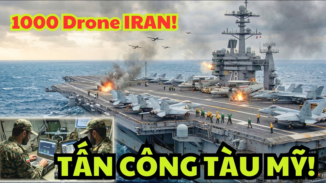 1000 Drone Tấn Công: Lá Chắn Aegis Có Bảo Vệ Được Tàu Sân Bay Mỹ? | VKQS Team