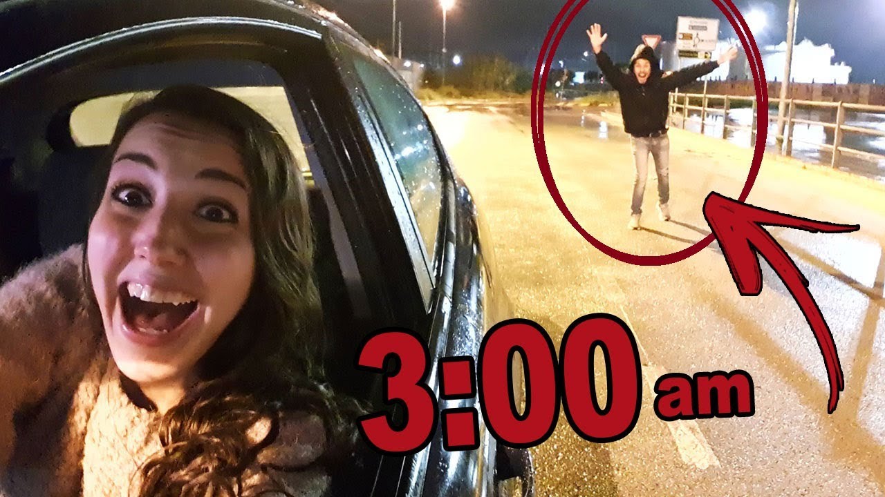 HO ABBANDONATO ALLE 3 DI NOTTE IL MIO RAGAZZO PER STRADA!! *scappo via*