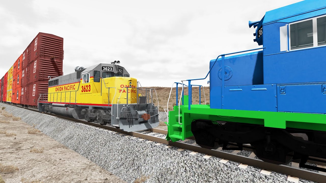 Crazy High Speed Train Crashes #20 - Beamng drive | Dancing Cars