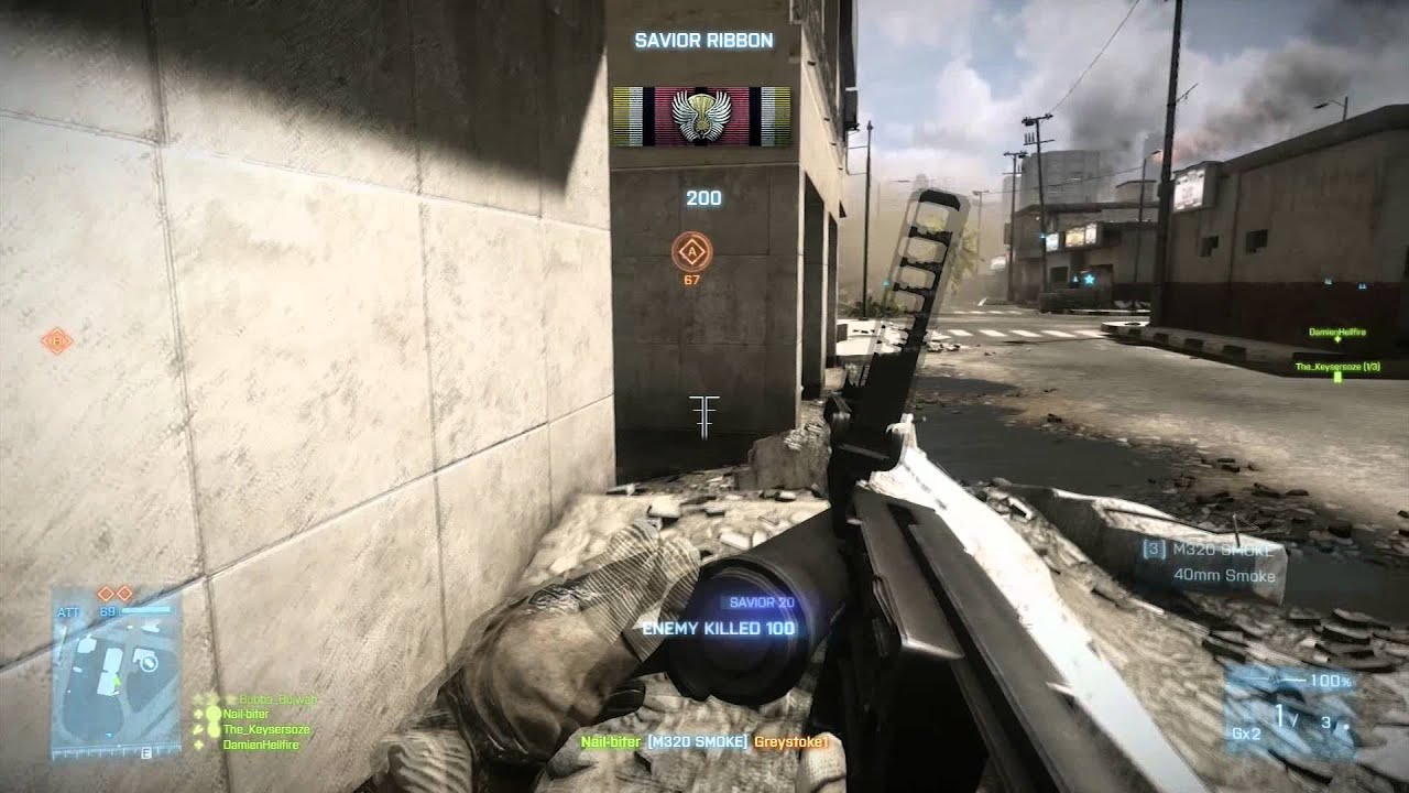 Battlefield 3 - Getting M320 Smoke Launcher Kills