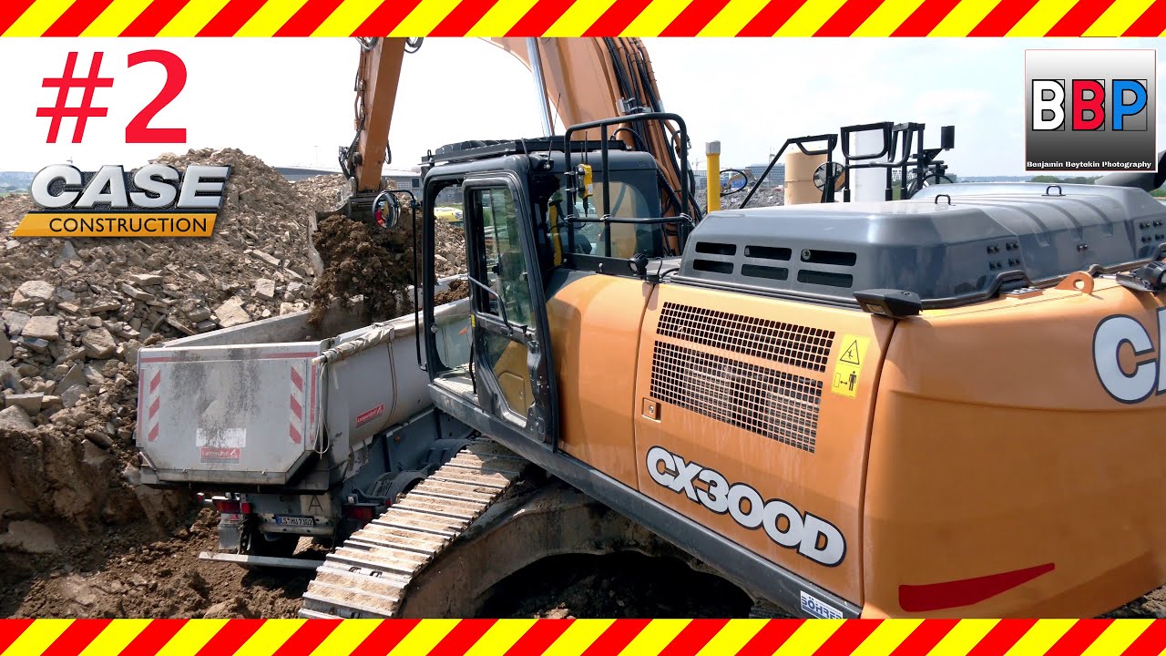 CASE CX300D & Mercedes-Benz, MAN Sattelkipper, Stuttgart 21, PFA 1.3, 20.07.2021. #2