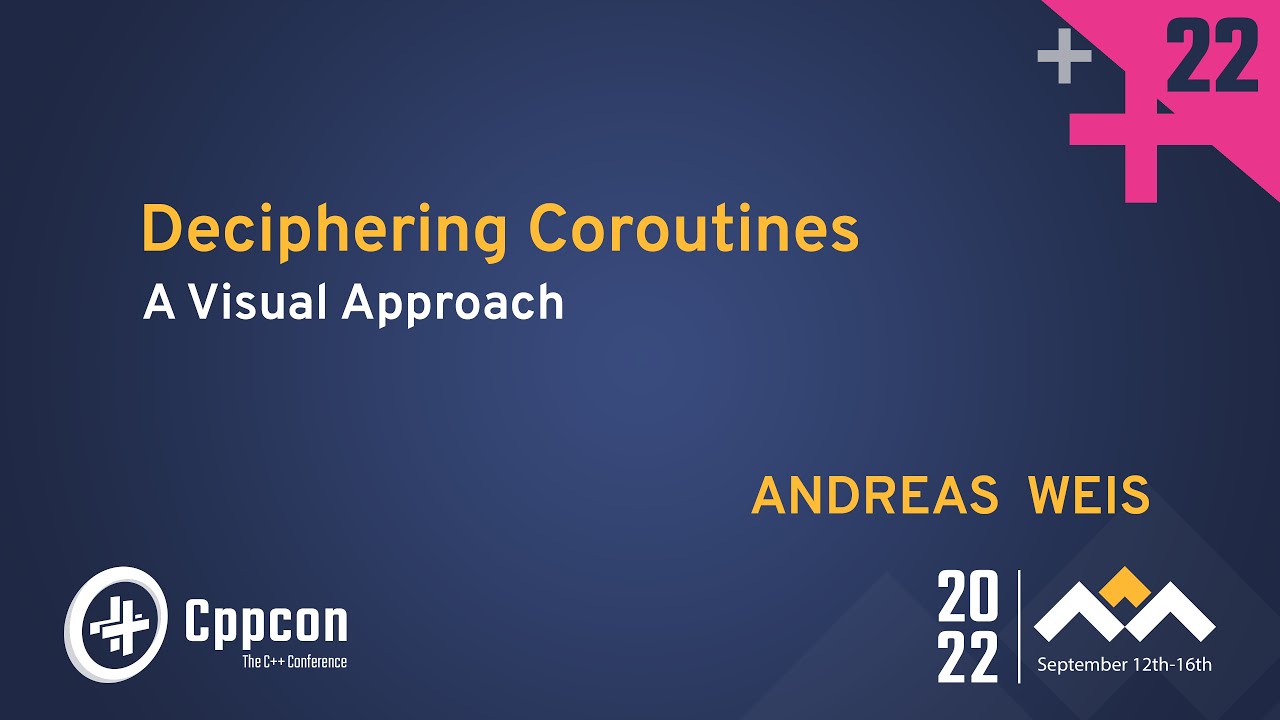 Deciphering C++ Coroutines - A Diagrammatic Coroutine Cheat Sheet - Andreas Weis - CppCon 2022