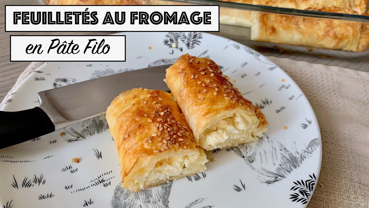 Recette - FEUILLETÉS AU FROMAGE - PÂTE FILO