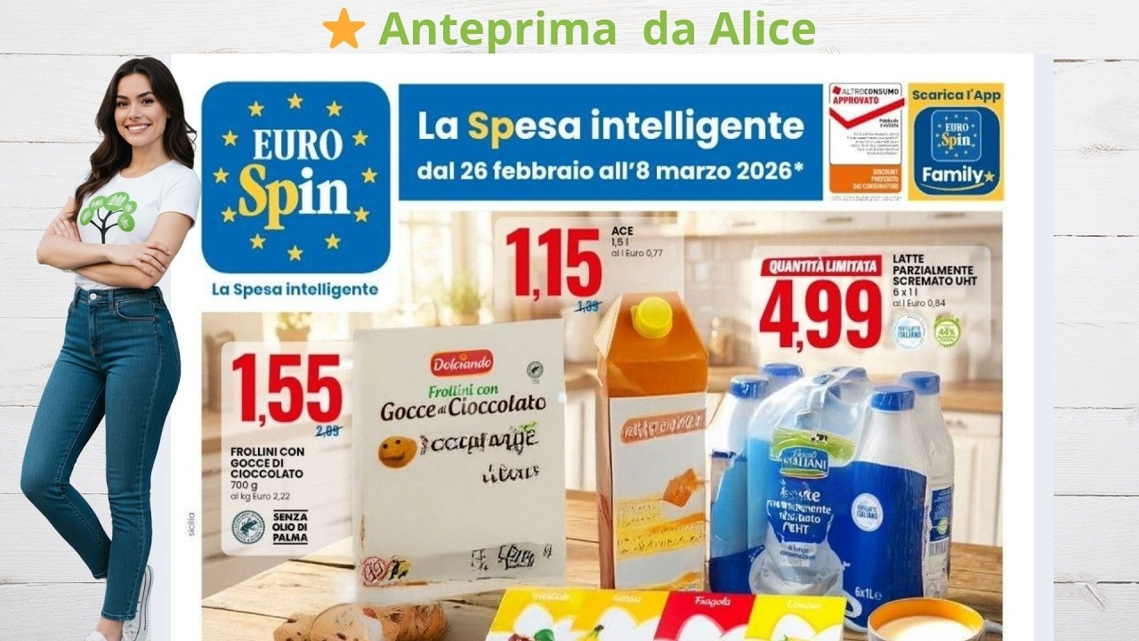 Volantino Eurospin dal 26 Febbraio all’8 Marzo 2026 #anteprima
