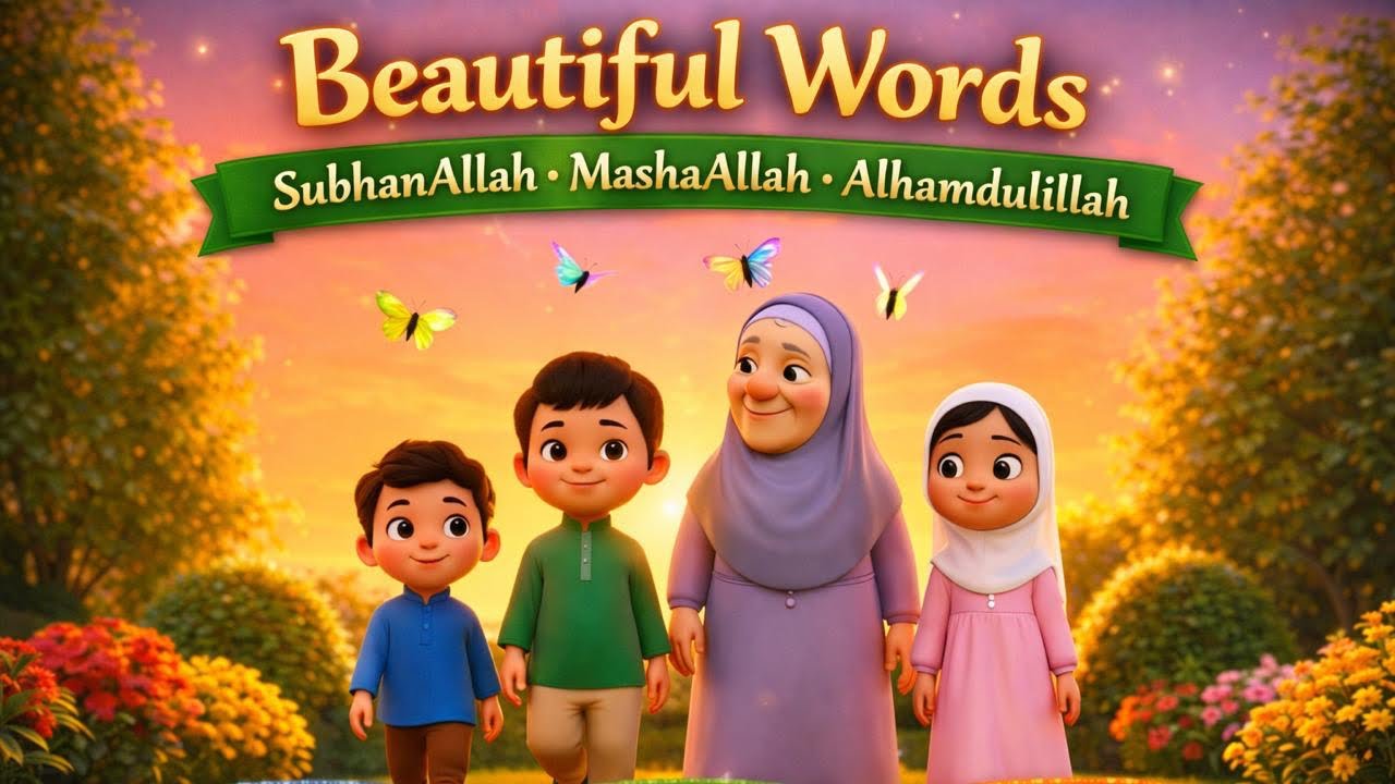 “Beautiful Words: SubhanAllah, MashaAllah & Alhamdulillah – Kids Story”  #islamicstory  #viral 