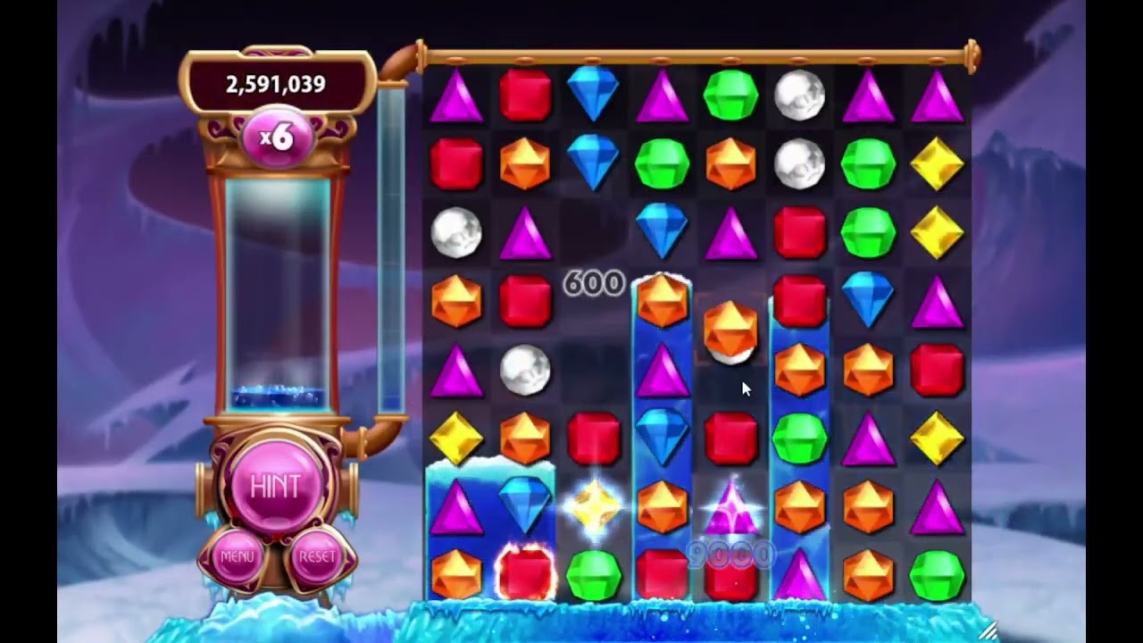 Bejeweled 3 - Ice Storm 7:51 Survival Time (Full Run)