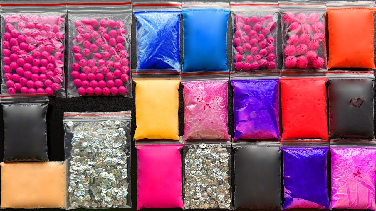 Calming and Relaxing Satisfying Bag Slime Making ASMR