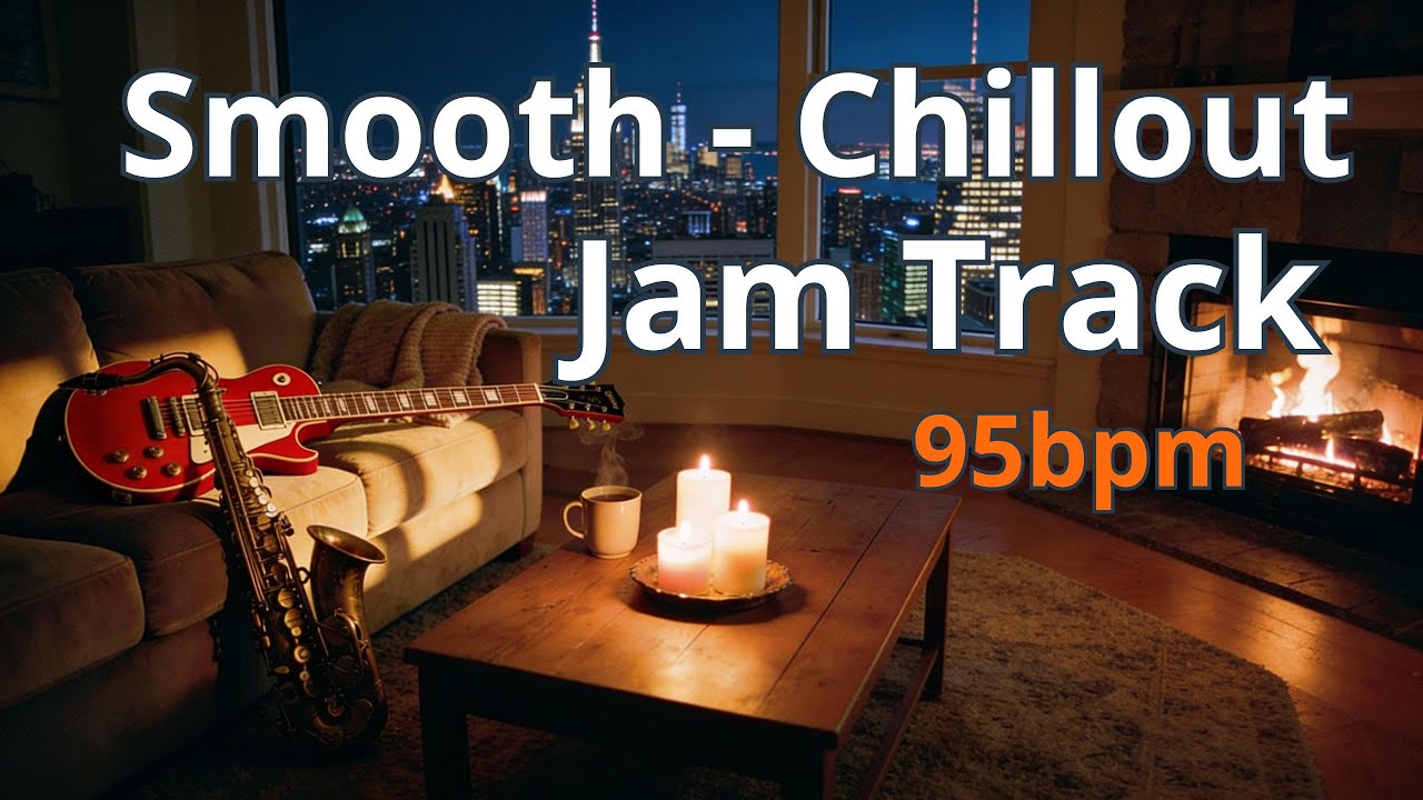 Smooth Jazz - Chillout Lounge Backing Track for Guitar & Sax - 95bpm 