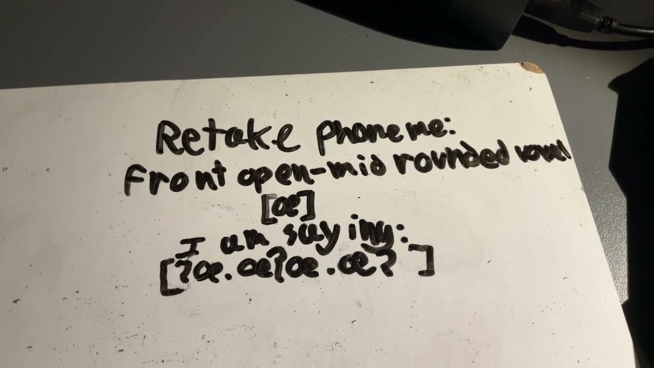 RETAKE: [&oelig;] front open-mid rounded vowel