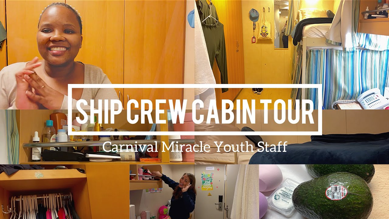 CREW CABIN TOUR: Carnival Miracle | Sinegugu Hlengane 🇿🇦