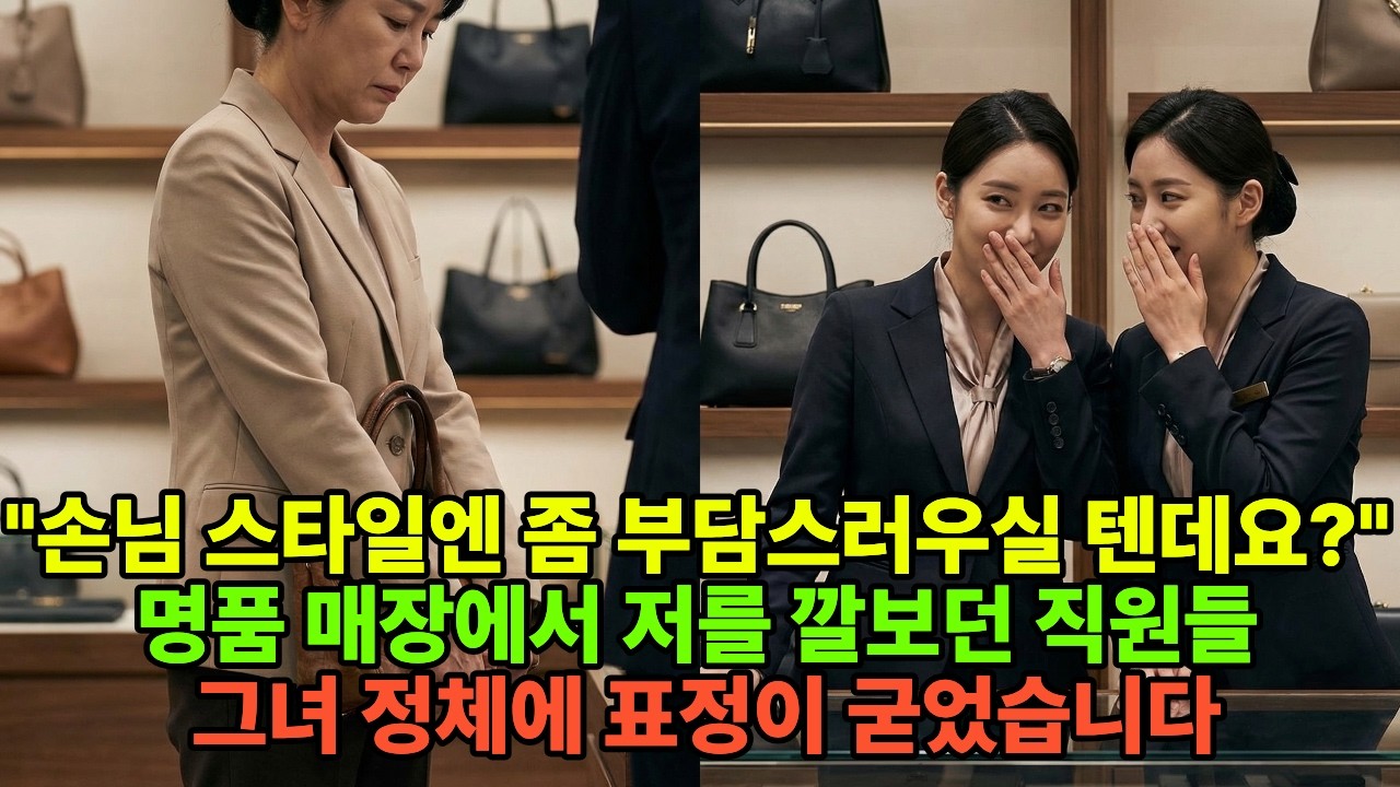 겉모습만 보고 저를 무시한 명품 매장 직원들, 제 정체를 알고 표정이 굳었습니다