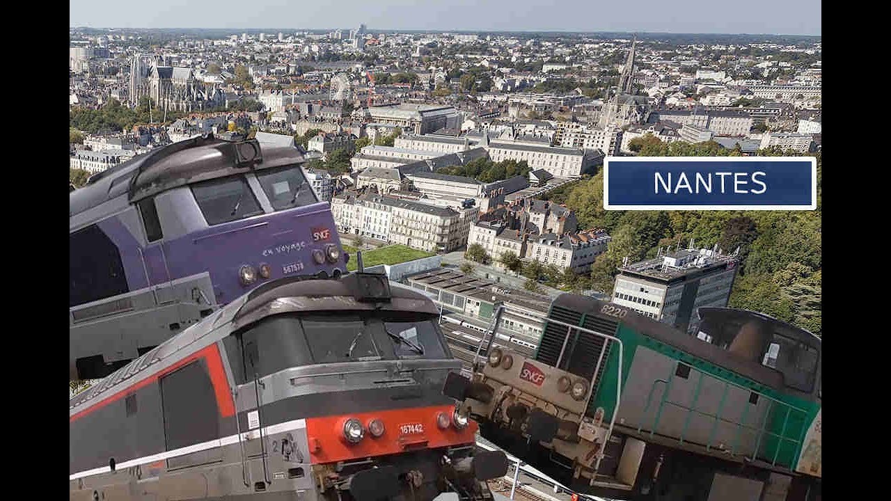 Des BB67400 et un Y8000 en gare de Nantes