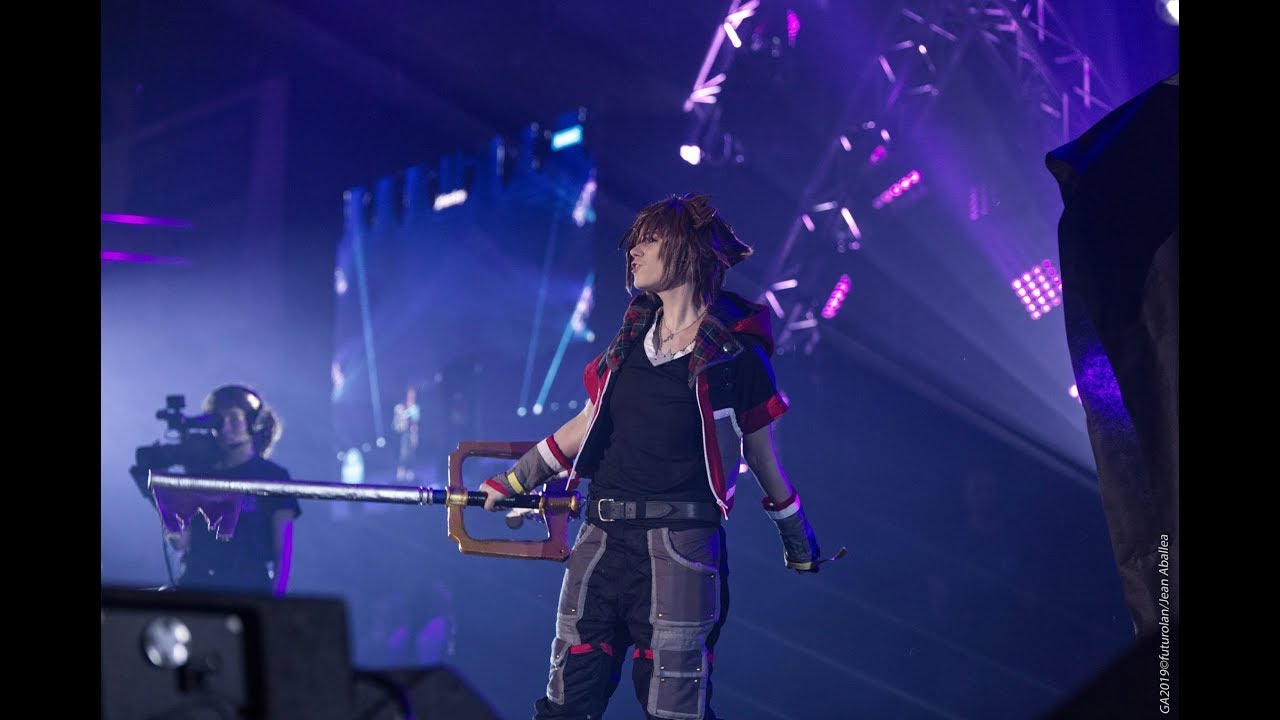 Gamers Assembly 2019 - Sora Kingdom Hearts 3 cosplay scene