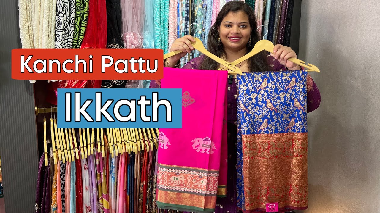 Kanchi Pattu & Ikkath Silk Fabric Collection #fabriccollection #treditional #pattulehenga 