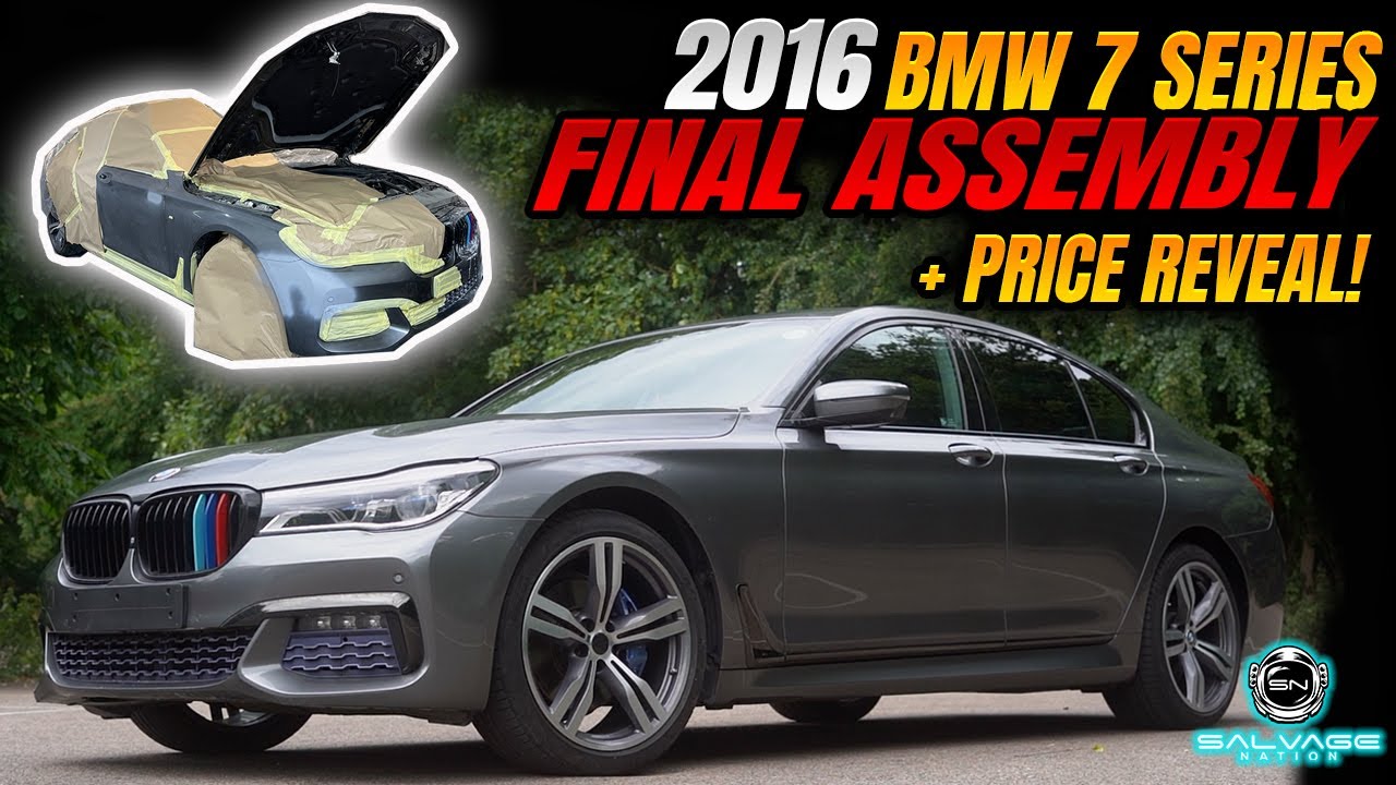 Разбитый восстановленный BMW 7 серии 2016 года наконец-то покрашен | Сколько всё это стоило… ЦЕНЫ...