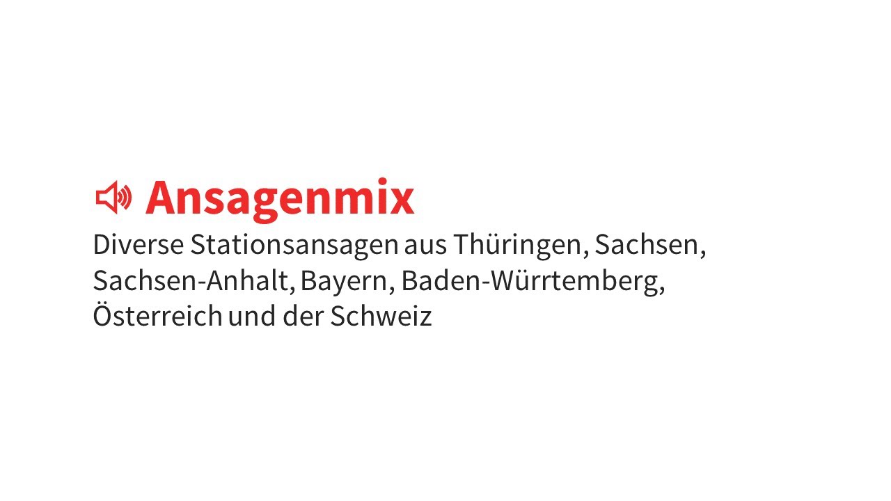 [Ansagenmix] Diverse automatische Ansagen | Teil 1