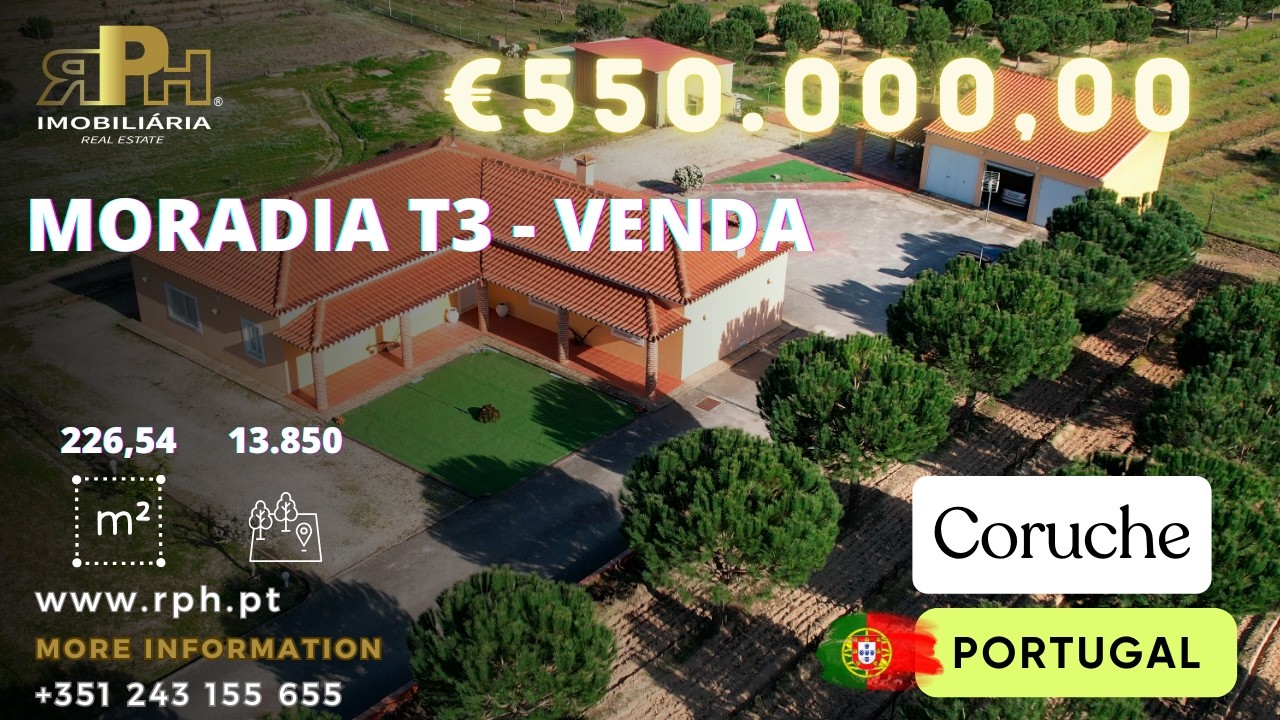 Moradia T3, Coruche - Venda