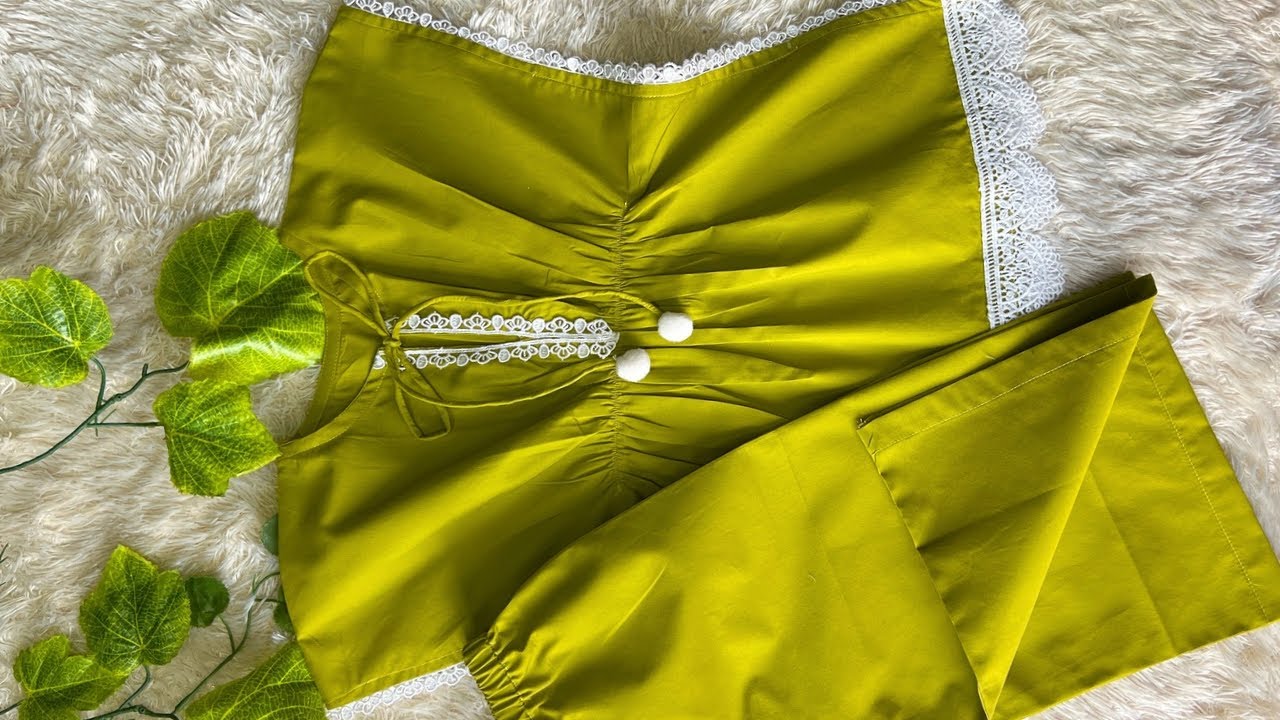 Kaftan Dress cutting and stitching Tutorial || Baby Girl Dress Design 2025