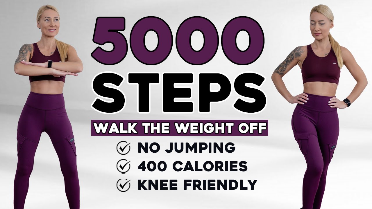 5000 STEPS WALKING WORKOUT | 5K Steps Challenge! 30 Min Fat Burning Endurance Knee Friendly