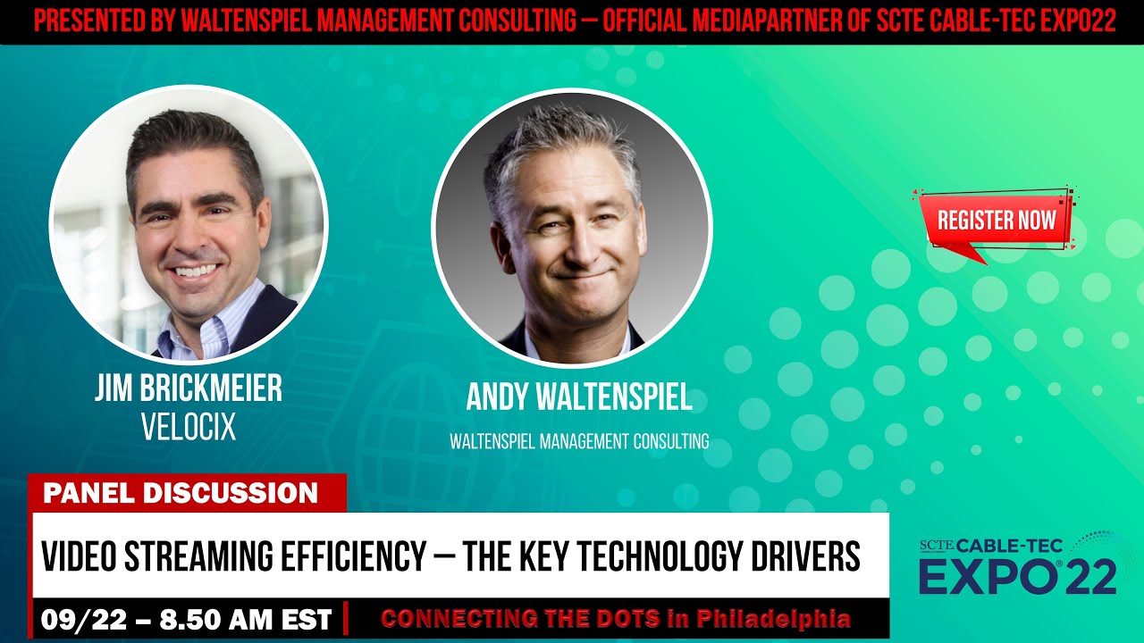 Video Streaming Efficiency - the Key Technology Drivers - feat. Velocix