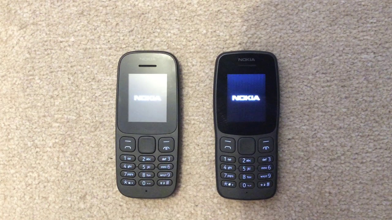 Nokia 105 (2017) vs Nokia 106 (2018) - Startup and Shutdown Speed Test
